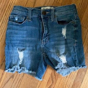 Mudd distressed midi short